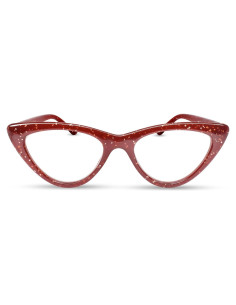 Gafas de lectura Cat Eye 5.0 Brillo Rojo Rubí 2SeeLife