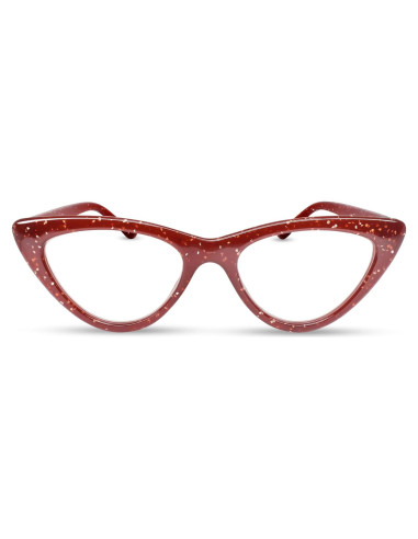Gafas de lectura Cat Eye 5.0 Brillo Rojo Rubí 2SeeLife