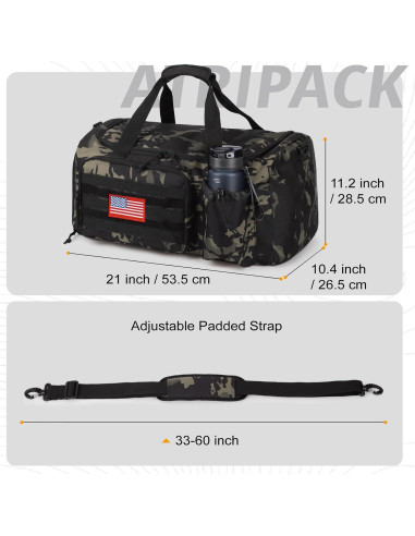 Bolsa de Gimnasio Táctica ATRIPACK 40L con Compartimentos