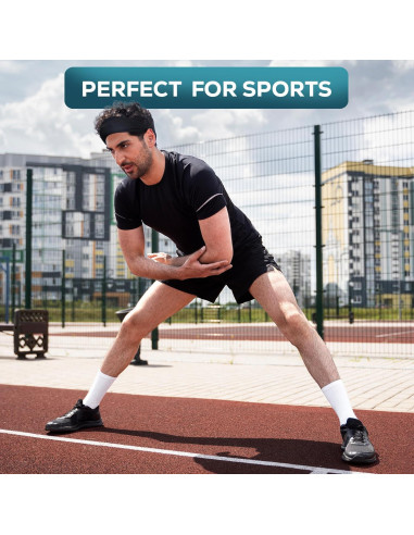 Cinta para la cabeza Relix Sports absorbente de sudor - Paquete de 5