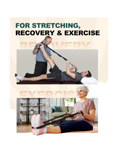 Correa de Estiramiento Trideer 190.5 cm Yoga y Pilates