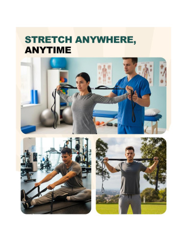 Correa de Estiramiento Trideer 190.5 cm Yoga y Pilates