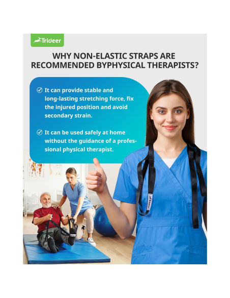 Correa de Estiramiento Trideer 190.5 cm Yoga y Pilates