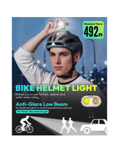 Luz Frontal para Casco VICTGOAL 800 Lúmenes Recargable 2