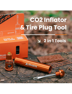 Kit de Reparación de Neumáticos Granite Suture Aero con Inflador CO2 2