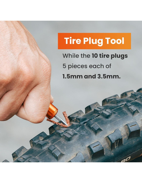 Kit de Reparación de Neumáticos Granite Suture Aero con Inflador CO2
