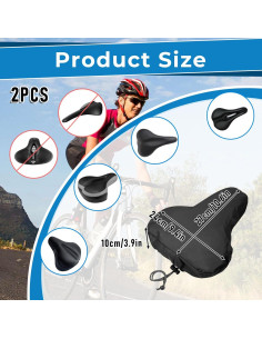 Cubierta de Asiento de Bicicleta Larrel, 2 Piezas Impermeables 2