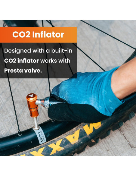 Kit de Reparación de Neumáticos Granite Suture Aero con Inflador CO2