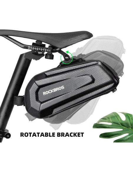 Bolsa de Sillín ROCKBROS 1.7L Dura Reflectante para Bicicleta