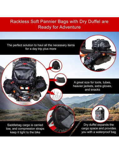 Bolsas de Pannier Tusk Traverse 200-582-0004 para Aventura