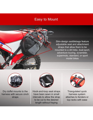 Bolsas de Pannier Tusk Traverse 200-582-0004 para Aventura