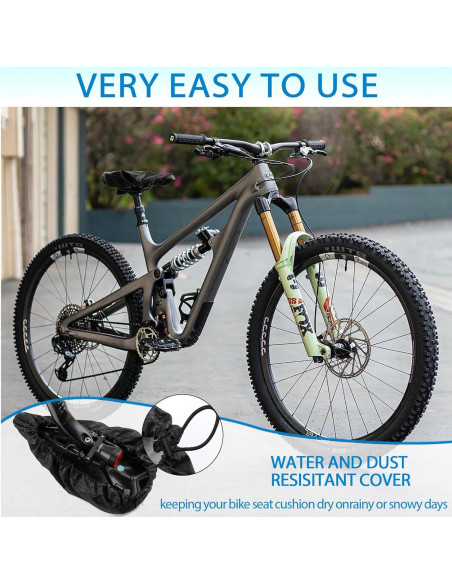 Cubierta de Asiento de Bicicleta JIAJUNFS Impermeable 2pcs