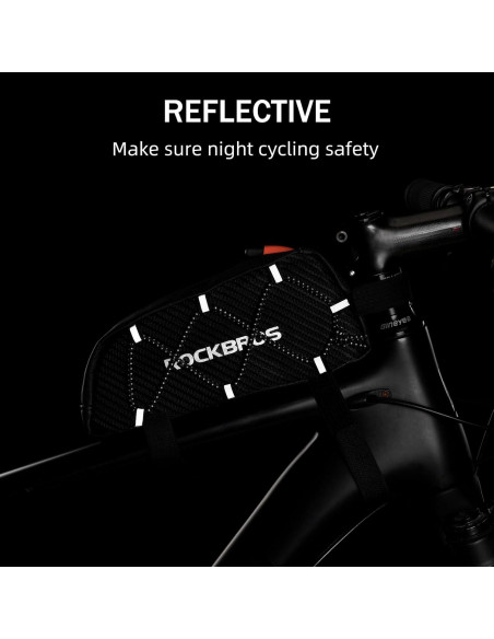 Bolsa de Tubo Superior ROCKBROS para Bicicleta 1L Impermeable