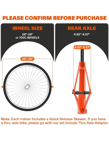 Entrenador de Bicicleta Estacionario Sportneer Turbo Magnético 71 cm