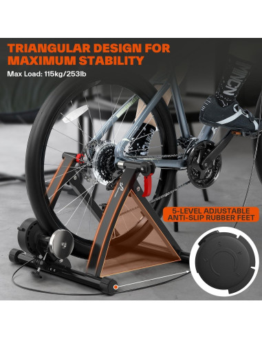 Entrenador de Bicicleta Estacionario Sportneer Turbo Magnético 71 cm