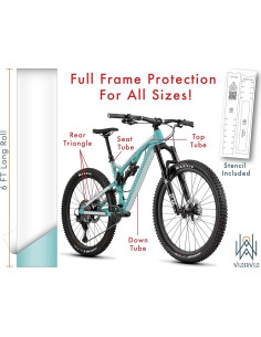 Cinta de Protección para Cuadro de Bicicleta WilderWild 10cm x 183cm 2