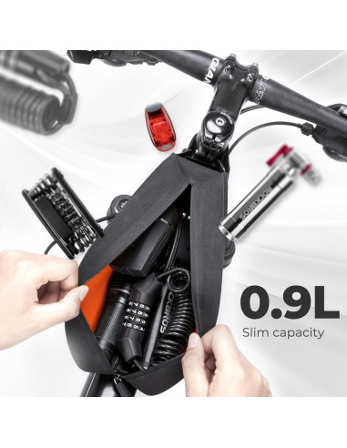 Bolsa de marco ROCKBROS impermeable 0.9L para bicicleta