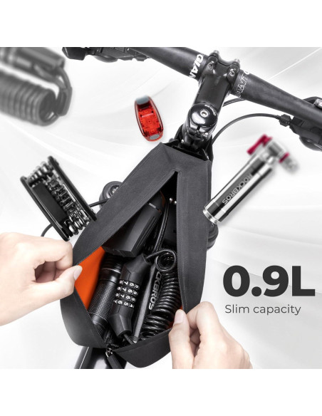 Bolsa de marco ROCKBROS impermeable 0.9L para bicicleta