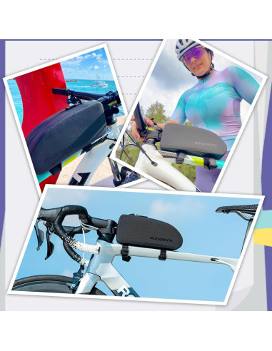 Bolsa de marco ROCKBROS impermeable 0.9L para bicicleta