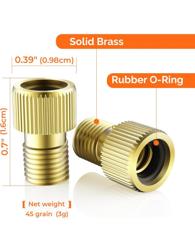 Adaptador de Válvula Presta a Schrader ETENWOLF A200 - Paquete de 4