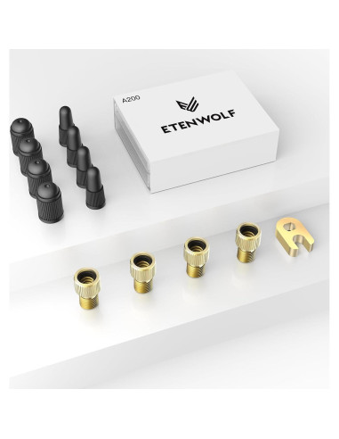 Adaptador de Válvula Presta a Schrader ETENWOLF A200 - Paquete de 4