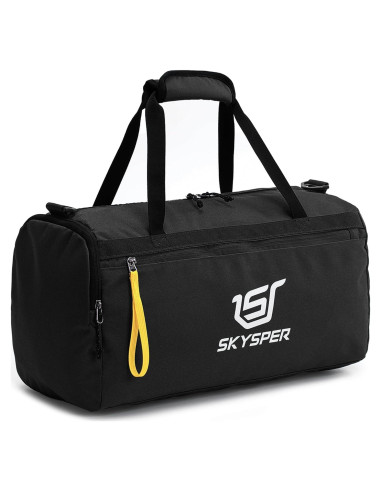 Bolsa de Gimnasio SKYSPER 30L con Compartimento Húmedo - Negro