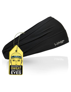 Banda de Sudor Halo Headband Bandit 4" Negro Multi-Deporte