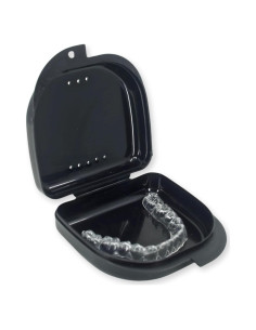 Estuche para Retenedores Genco Dental con Ventilación - Negro