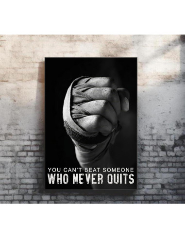 Juego de 3 Piezas de Arte de Pared Boxeo Lona 30x40 cm