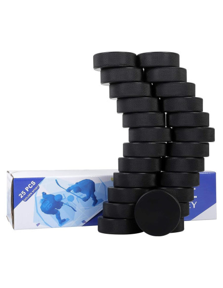 Discos de Hockey sobre Hielo Golden Sport 25pcs 7.62cm Negro