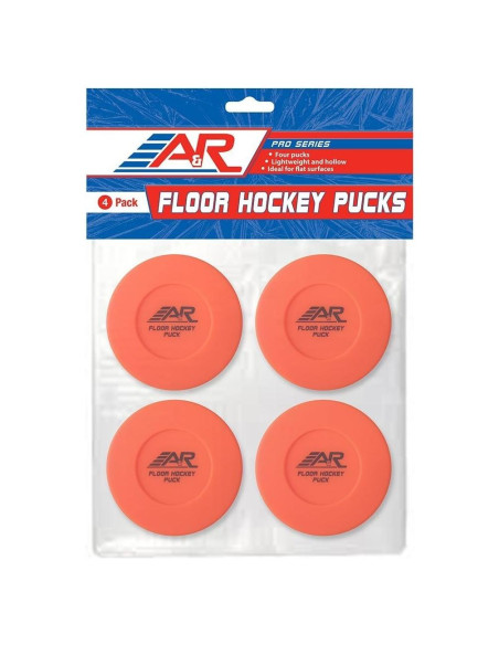 Pucks de Hockey de Piso A&R Sports - Paquete de 4