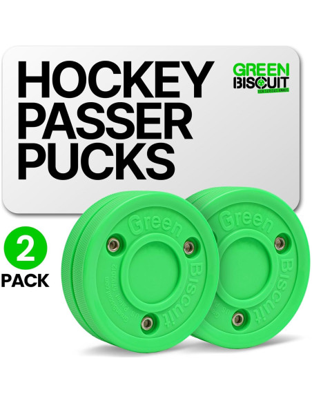 Green Biscuit Pasador 2 Paquete para Hockey Callejero