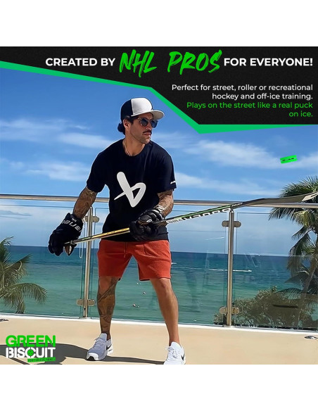 Green Biscuit Pasador 2 Paquete para Hockey Callejero