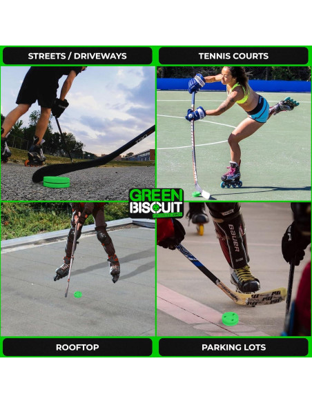 Green Biscuit Pasador 2 Paquete para Hockey Callejero
