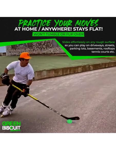 Green Biscuit Pasador 2 Paquete para Hockey Callejero