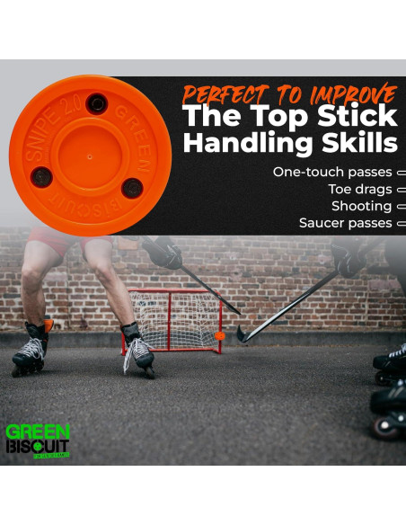 Disco de Hockey Green Biscuit Snipe 2.0 Naranja 2 Piezas