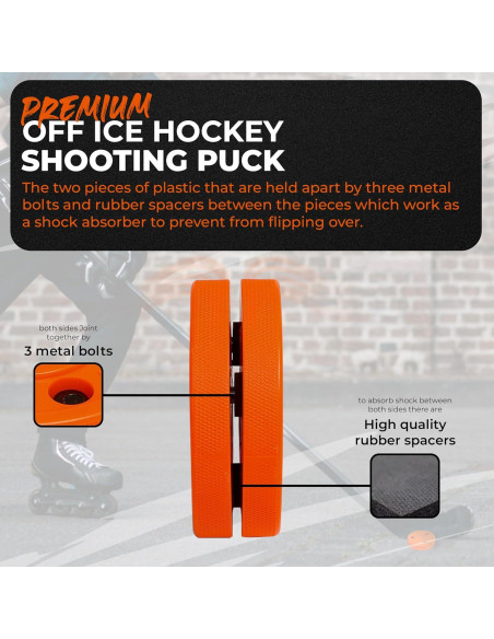 Disco de Hockey Green Biscuit Snipe 2.0 Naranja 2 Piezas