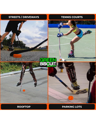 Disco de Hockey Green Biscuit Snipe 2.0 Naranja 2 Piezas