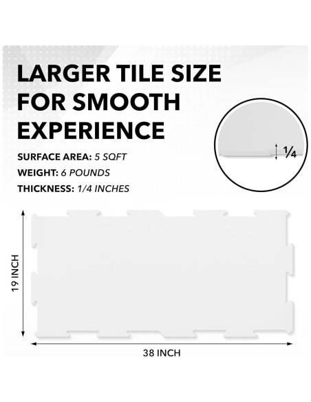 Azulejos de Hielo Sintético ACE HOCKEY - Paquete de 6 - 2.79 m