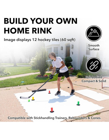 Azulejos de Hielo Sintético ACE HOCKEY - Paquete de 6 - 2.79 m