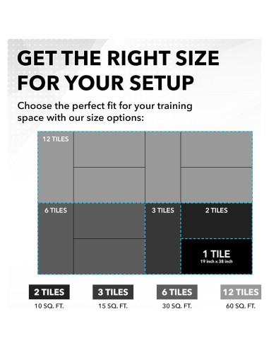 Azulejos de Hielo Sintético ACE HOCKEY - Paquete de 6 - 2.79 m