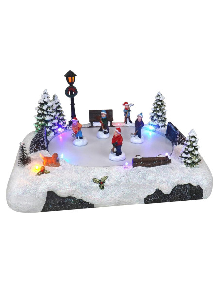 Pista de Patinaje de Hockey Top Treasures - Pueblo Navideño Musical