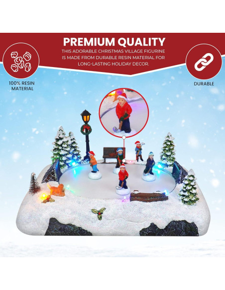 Pista de Patinaje de Hockey Top Treasures - Pueblo Navideño Musical