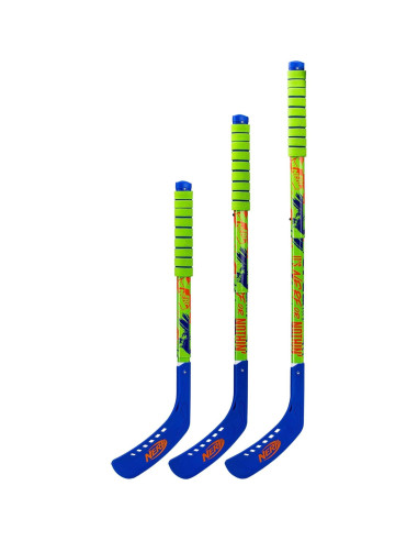 Conjunto de Hockey NERF Proshot para Niños - 2 Palos Ajustables + Pelota