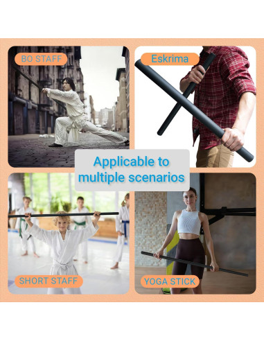 Bastón de Bo Acolchado PHYSKOW 1.22m - 1.83m Plegable