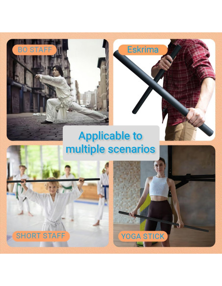 Bastón de Bo Acolchado PHYSKOW 1.22m - 1.83m Plegable