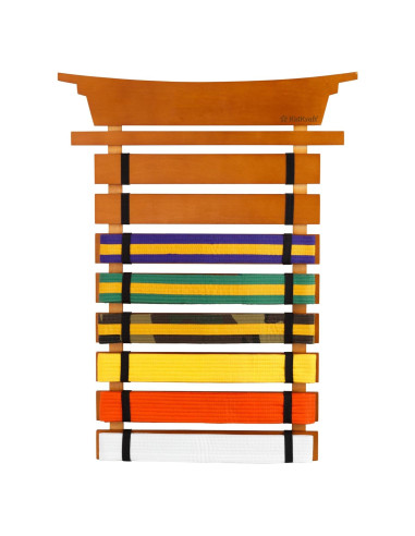 Soporte de Cinturones de Artes Marciales KidKraft Madera 8 Cinturones