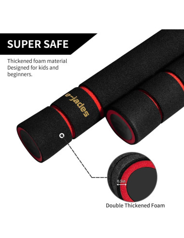 Nunchakus de Espuma e-jades 2 Pack para Niños y Adultos