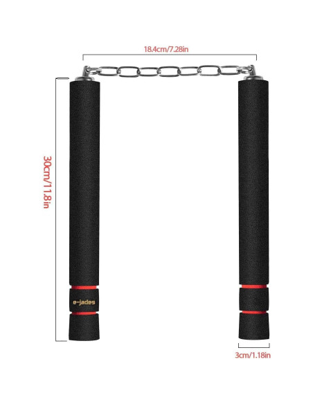 Nunchakus de Espuma e-jades 2 Pack para Niños y Adultos