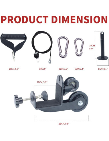 Sistema de Poleas para Entrenamiento de Lucha de Brazos CONBUT AWT